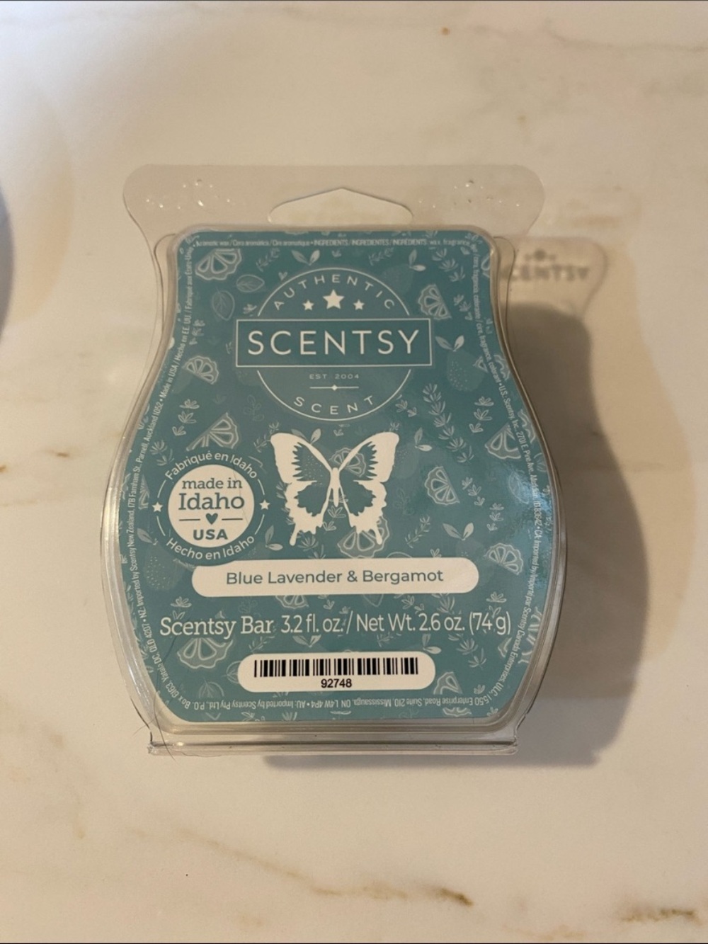 2 Scentsy Wax Bars lavender and bergamot